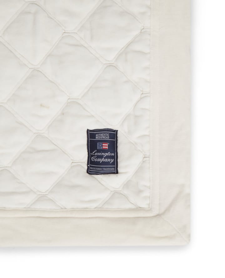  Colcha de cama Quilted Organic Cotton Velvet240x260 cm - Snow white - Lexington