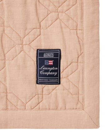 Colcha de cama Quilted Recycled Cotton 260x240 cm - Beige - Lexington