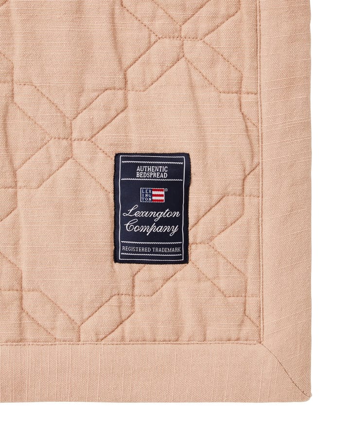 Colcha de cama Quilted Recycled Cotton 260x240 cm, Beige Lexington