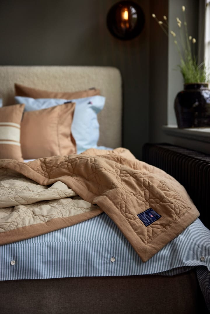 Colcha de cama Quilted Recycled Cotton 260x240 cm - Beige - Lexington