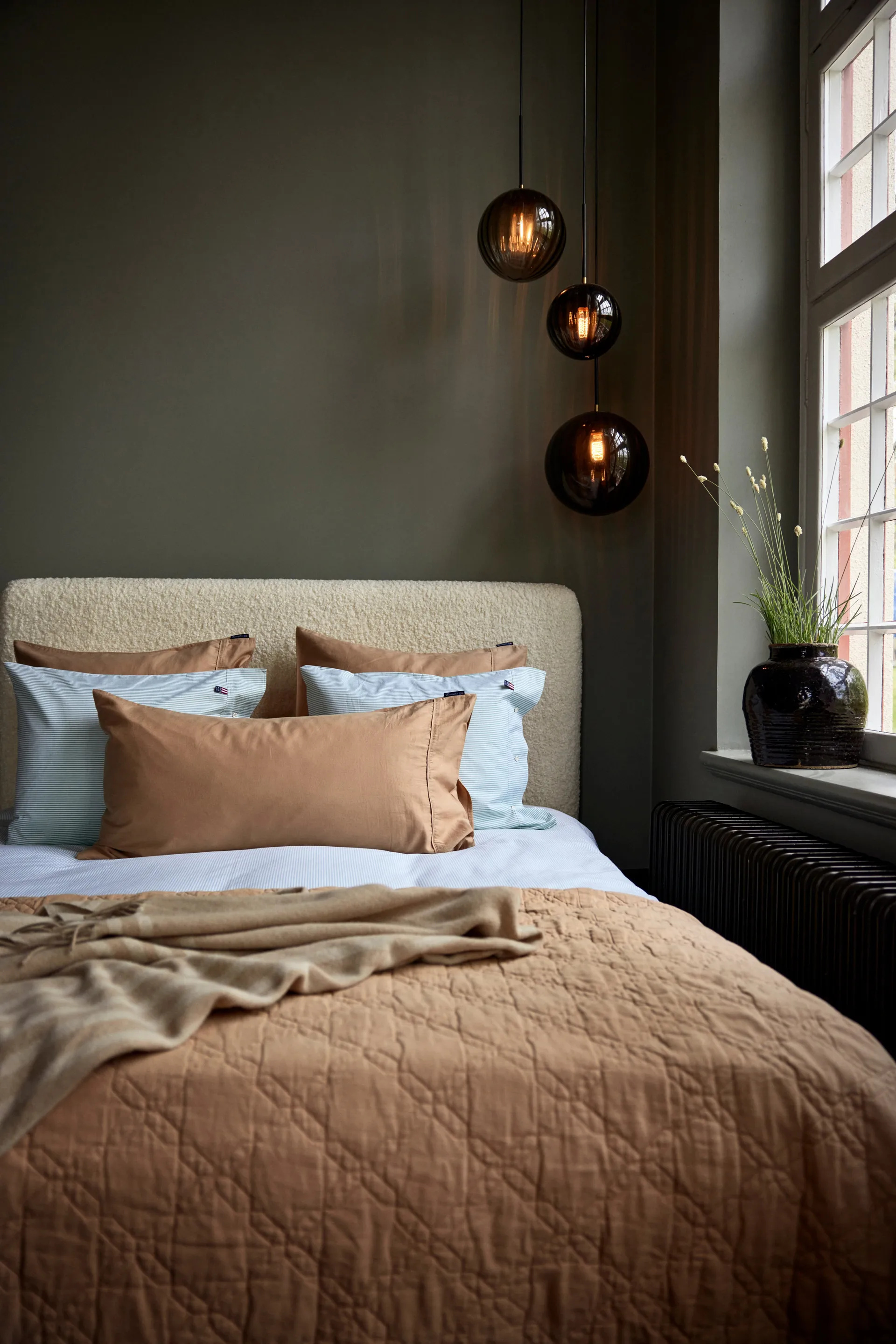 Colcha de cama Quilted Recycled Cotton 260x240 cm, Beige Lexington