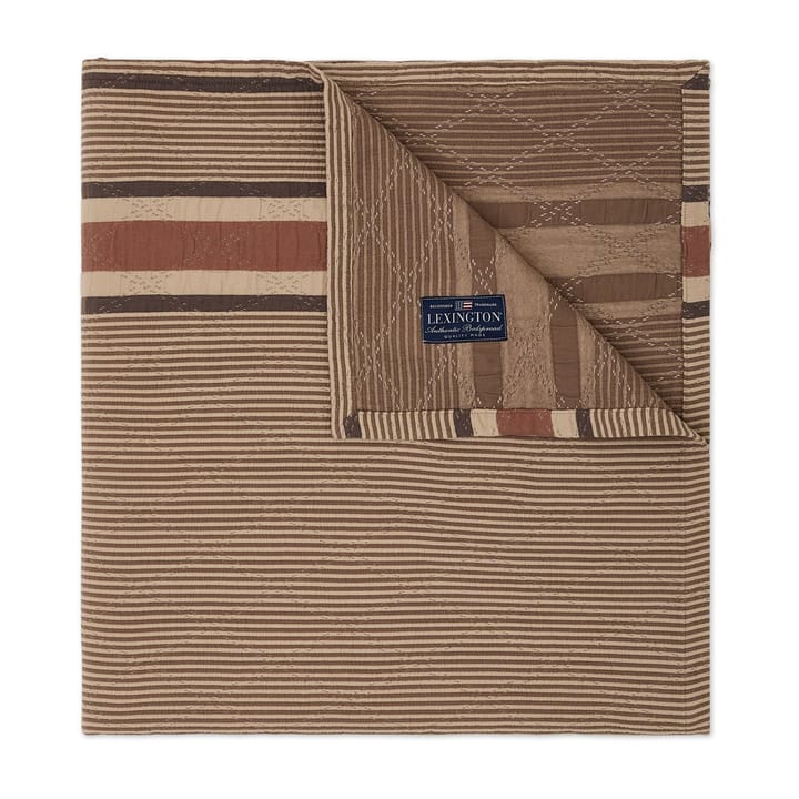 Colcha de cama Side Striped Soft Quilted 240x260 cm - Beige - Lexington