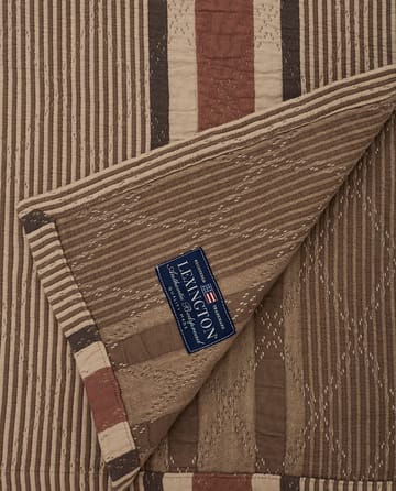 Colcha de cama Side Striped Soft Quilted 240x260 cm - Beige - Lexington