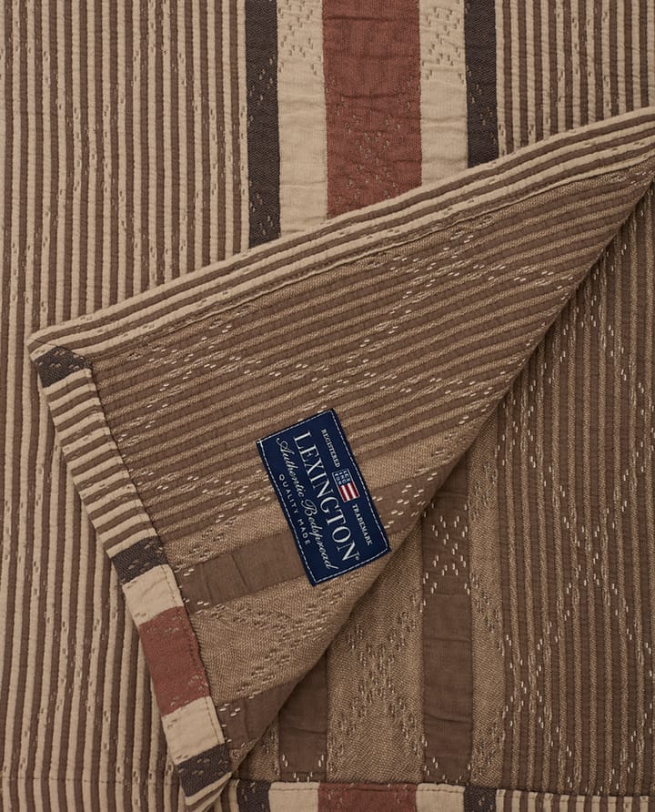 Colcha de cama Side Striped Soft Quilted 240x260 cm, Beige Lexington
