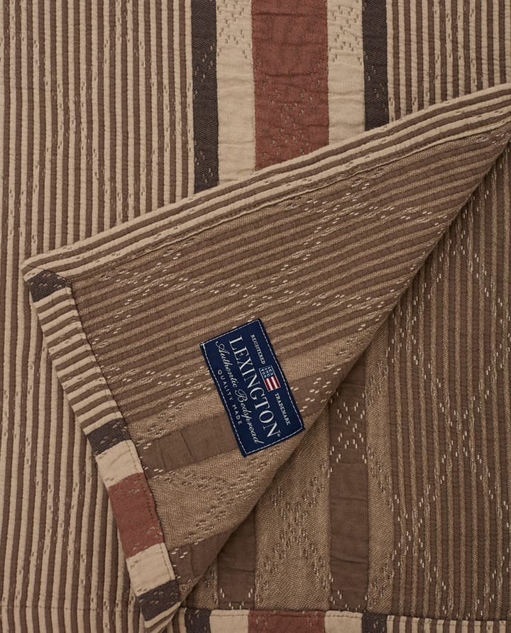 Colcha de cama Side Striped Soft Quilted160x240 cm - Beige - Lexington