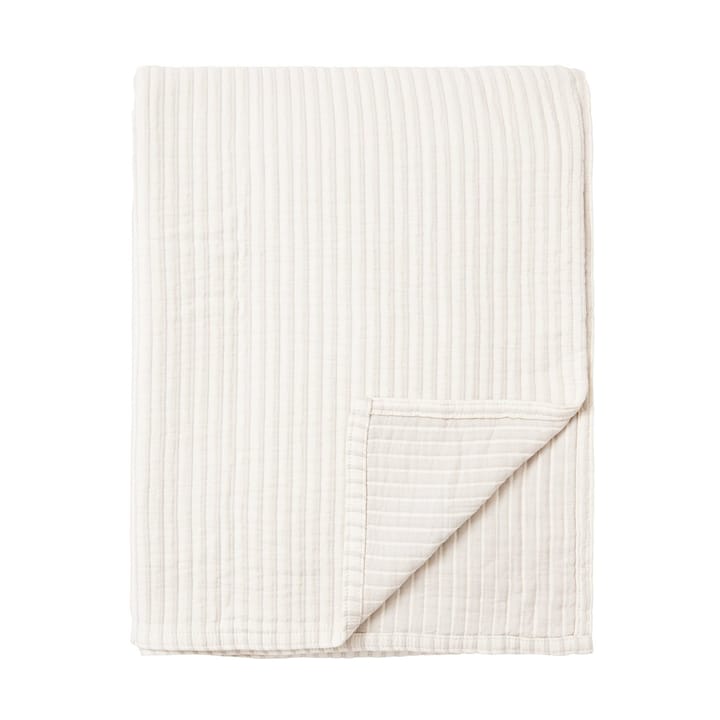 Colcha de cama Striped Reversable Oraginc Cotton 260x240 cm - Off white - Lexington