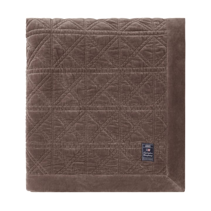 Colcha Rattan Quilted Velve 160x240 cm, Brown Lexington