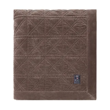 Colcha Rattan Quilted Velvet 260x240 cm - Brown - Lexington
