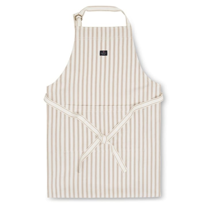 Delantal Icons Herringbone Striped - Beige-white - Lexington