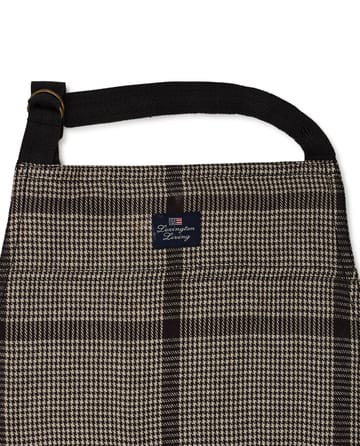 Delantal Pepita Check Cotton Linen - Dark gray-beige - Lexington