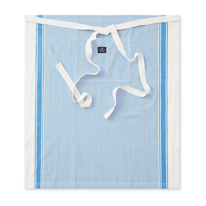 Delantal Striped Oxford BBQ 85x80 cm - Azul-blanco - Lexington
