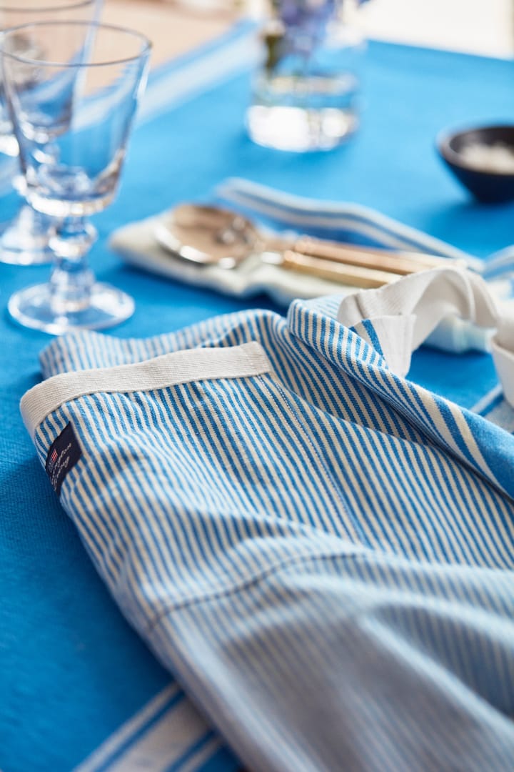 Delantal Striped Oxford BBQ 85x80 cm, Azul-blanco Lexington