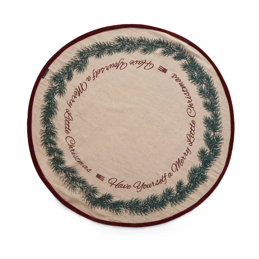 Faldón para árbol de Navidad Jute Cotton Christmas Tree Ø110 cm, Natural Lexington