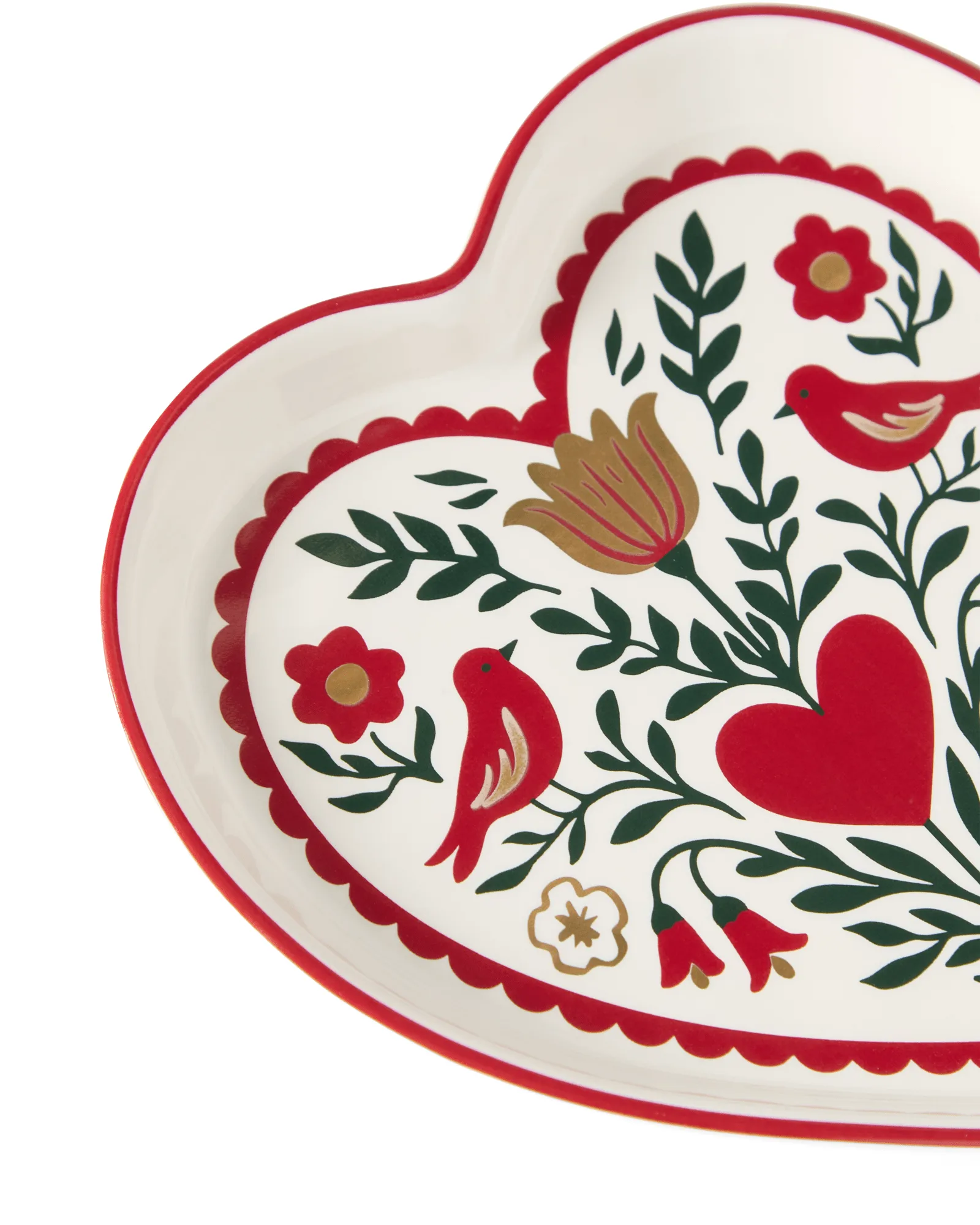 Fuente de servir Heart, Multicolor, 13 x 13 x 1,6 cm Lexington