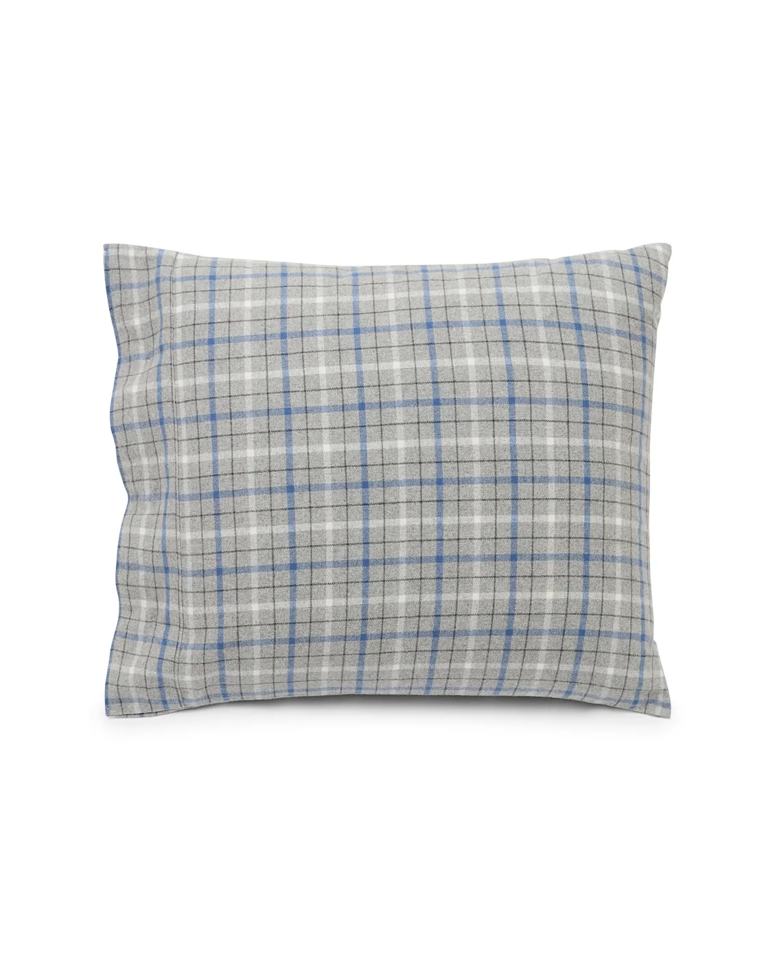 Funda de almohada Checked Cotton Flannel 50x60 cm, Gray-blue Lexington