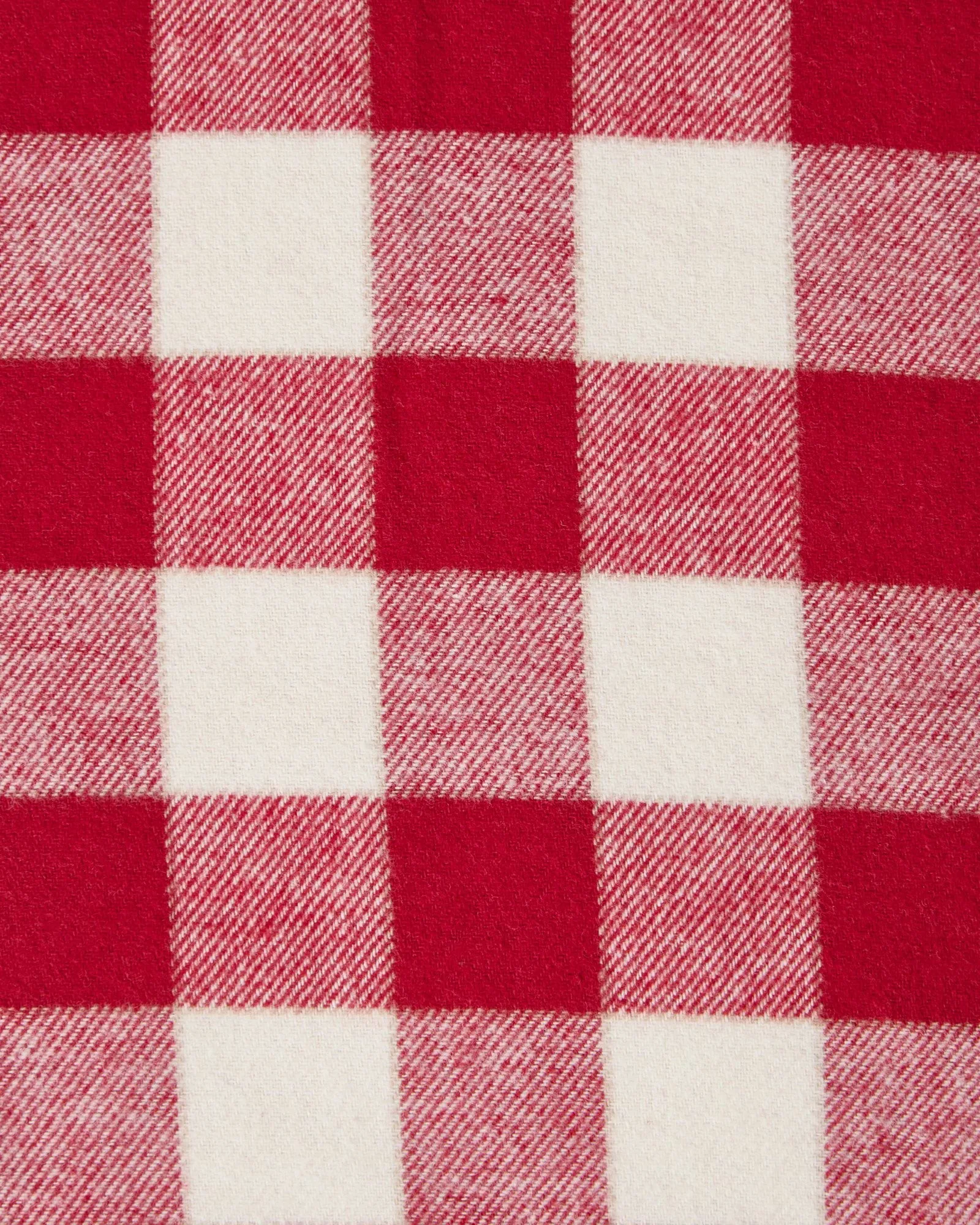 Funda de almohada Checked Cotton Flannel 50x60 cm, Red-light beige Lexington