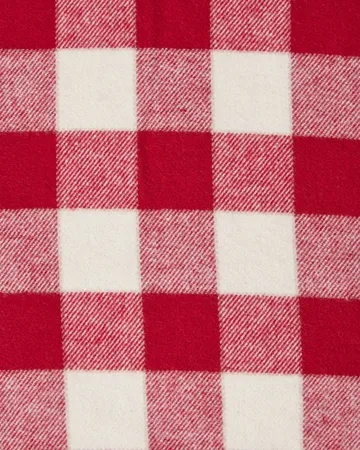 Funda de almohada Checked Cotton Flannel 50x60 cm - Red-light beige - Lexington