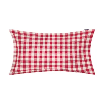 Funda de almohada Checked Cotton Flannel 50x90 cm - Red-light beige - Lexington