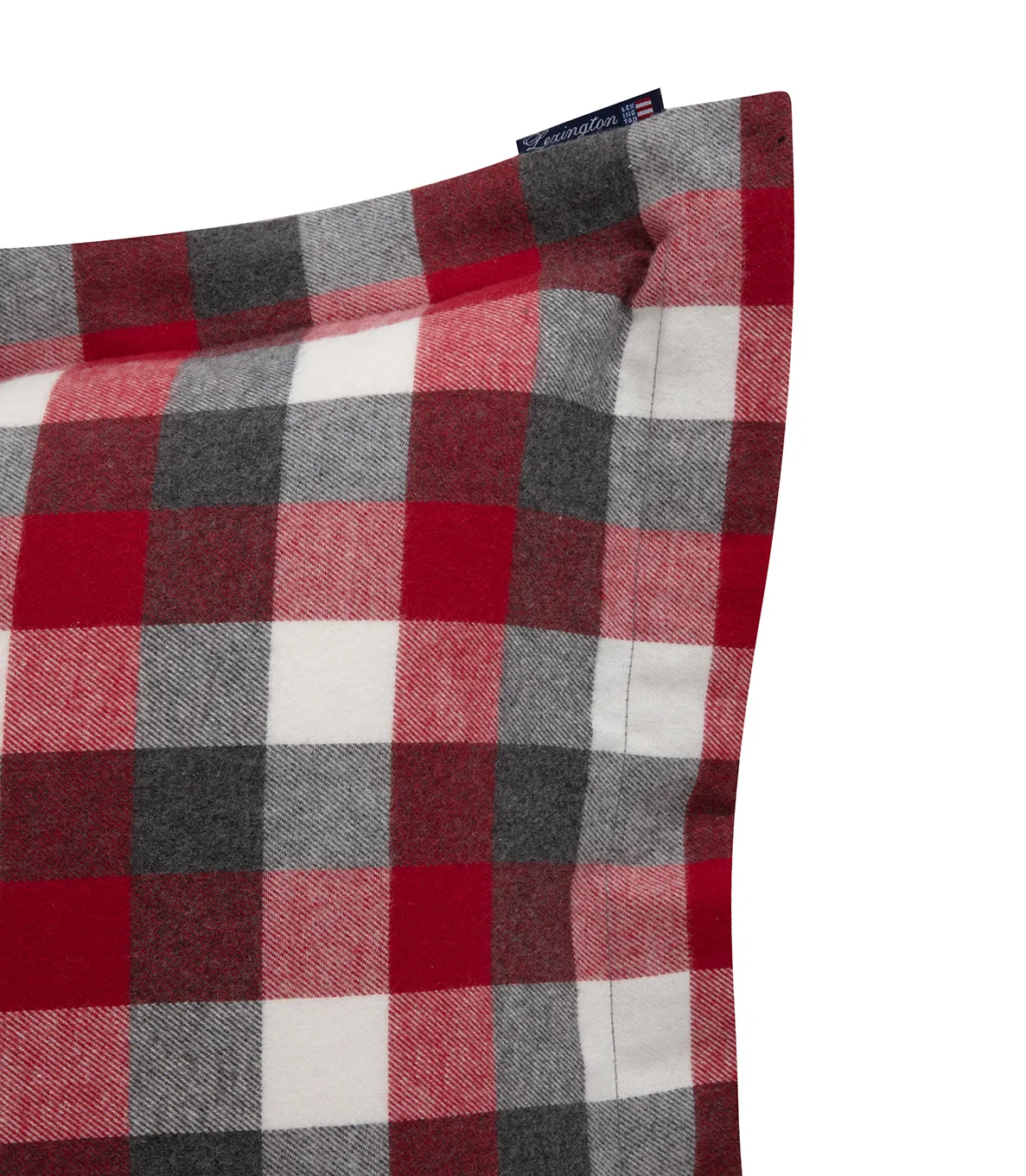 Funda de almohada Checked Flannel 50x60 cm, Rojo-gris oscuro Lexington