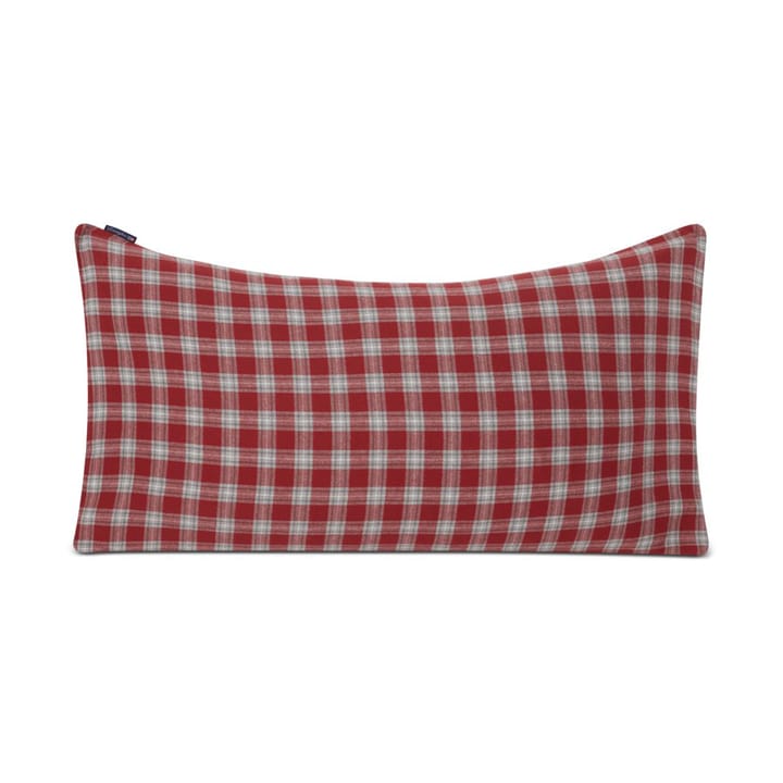 Funda de almohada Checked Flannel 50x90 cm - Red-gray-white - Lexington