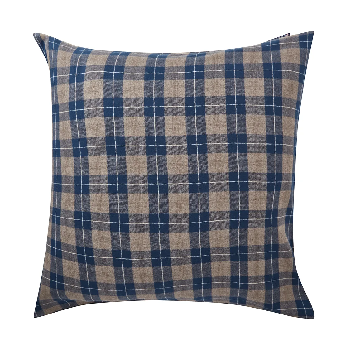 Funda de almohada Checked Flannel 65x65 cm, Denim blue-beige Lexington