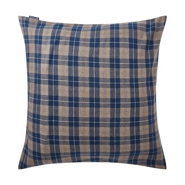 Funda de almohada Checked Flannel 65x65 cm - Denim blue-beige - Lexington