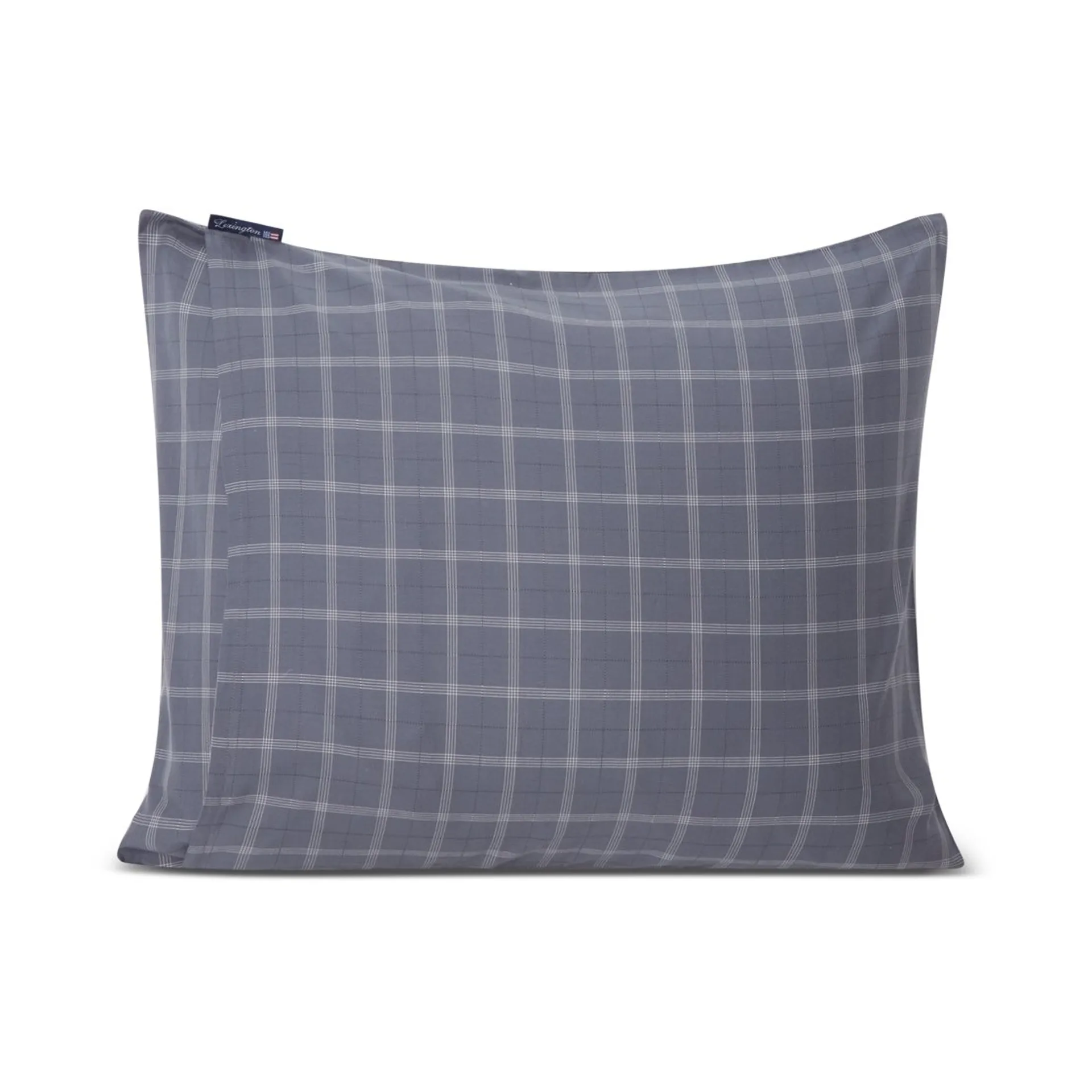 Funda de almohada Checked Pinpoint Oxford 50x60 cm, Dove Lexington