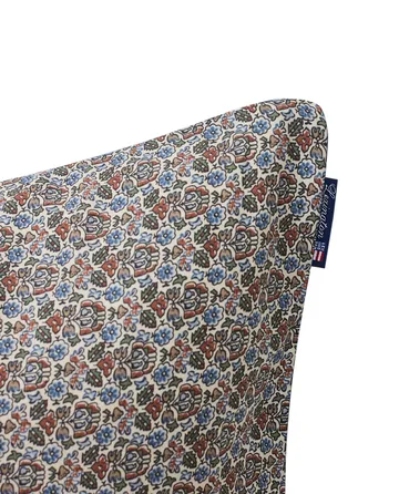 Funda de almohada de algodón Printed flowers 50x60 cm - Beige Multicolor - Lexington
