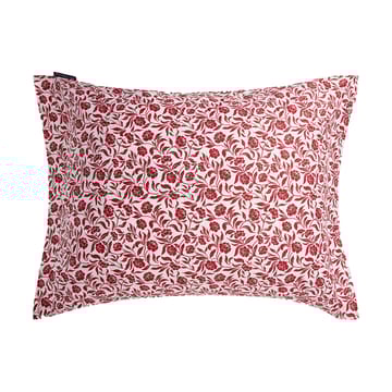 Funda de almohada Flower printed cotton sateens 50x60 cm - Blanco-rojo - Lexington