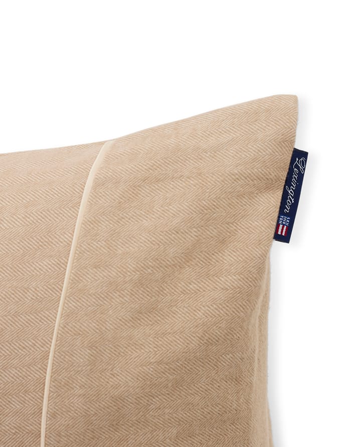 Funda de almohada Herringbone Flanell 50x60 cm, Beige-off white Lexington