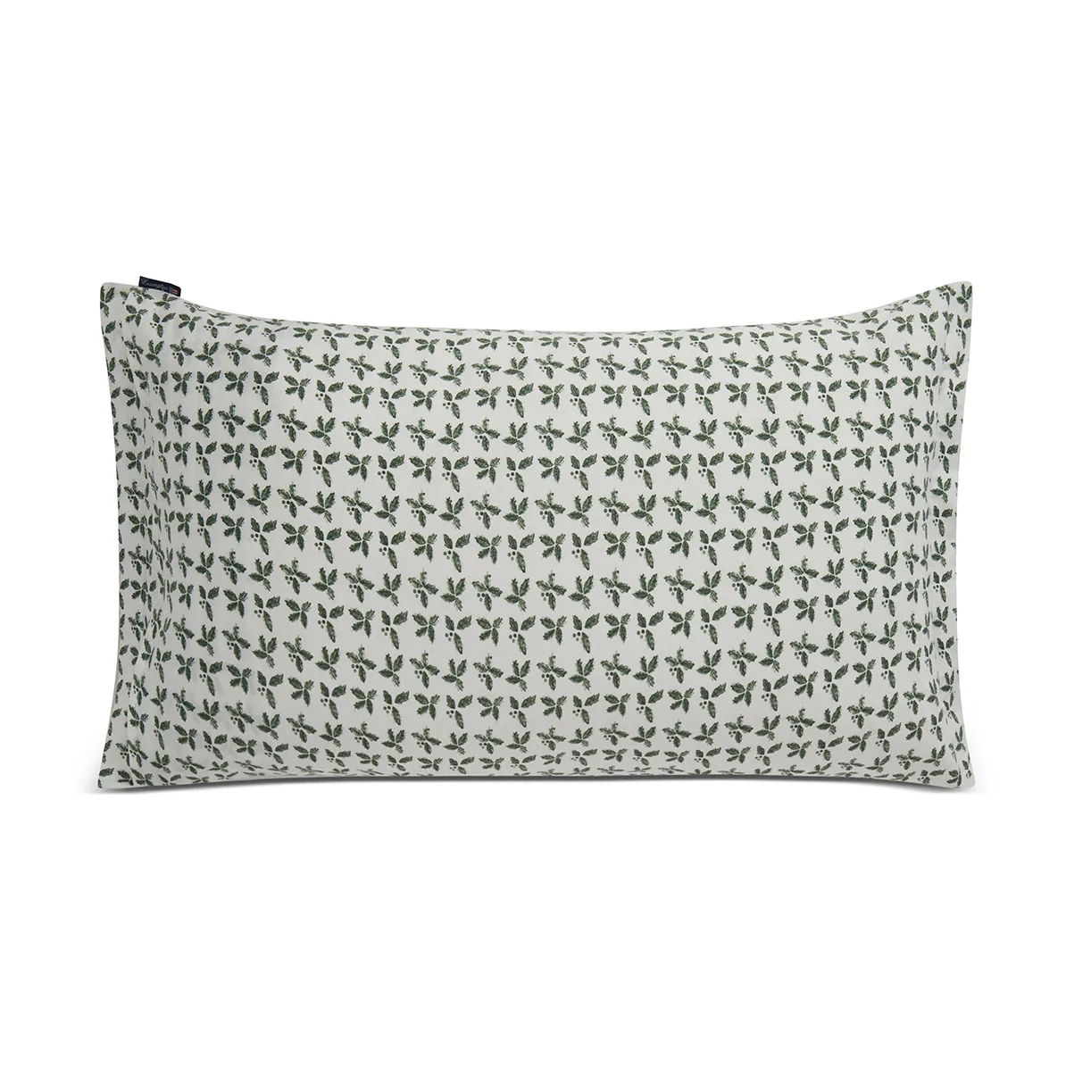 Funda de almohada Holly Printed Cotton Sateen 50x90 cm, Blanco-verde Lexington