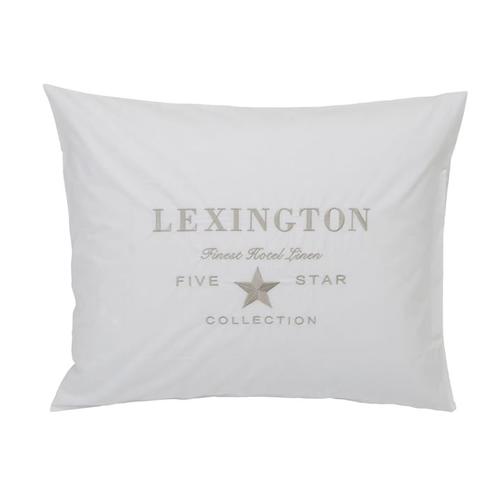 Funda de almohada Hotel Embroidery 50x60 cm - blanco-beige claro - Lexington