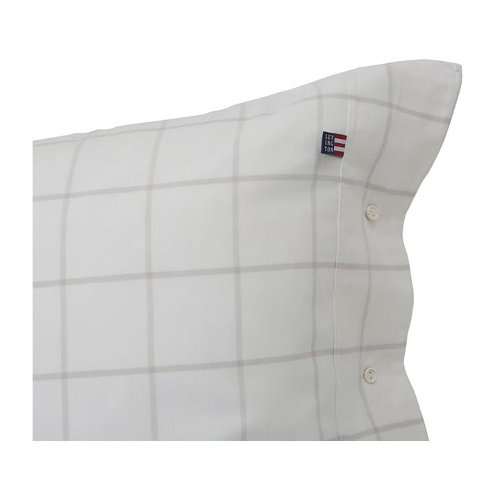 Funda de almohada Hotel Light Flannel 50x60 cm - blanco-beige claro - Lexington