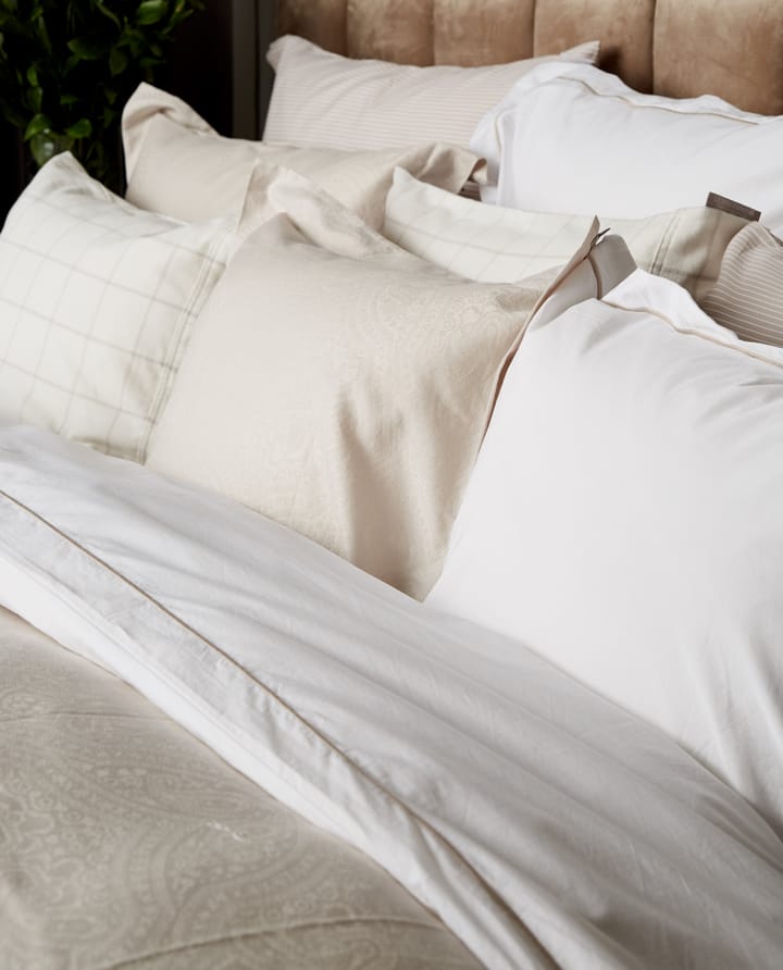 Funda de almohada Hotel Light Flannel 50x90 cm - blanco-beige claro - Lexington