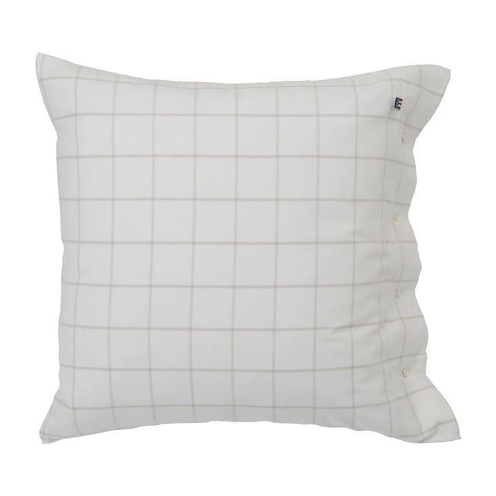 Funda de almohada Hotel Light Flannel 65x65 cm - blanco-beige claro - Lexington