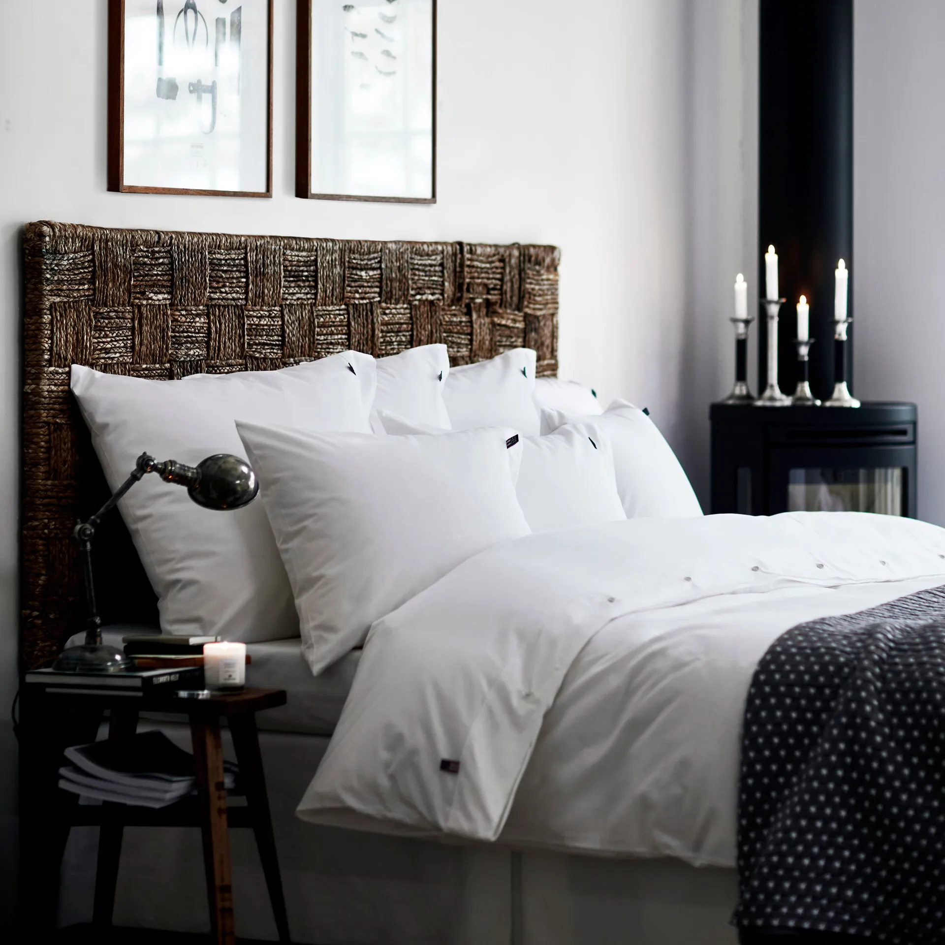 Funda de almohada Icons Pin Point 50x60 cm, White Lexington