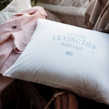 Funda de almohada Lexington Printed Cotton Poplin 50x60 cm - blanco-gris claro - Lexington