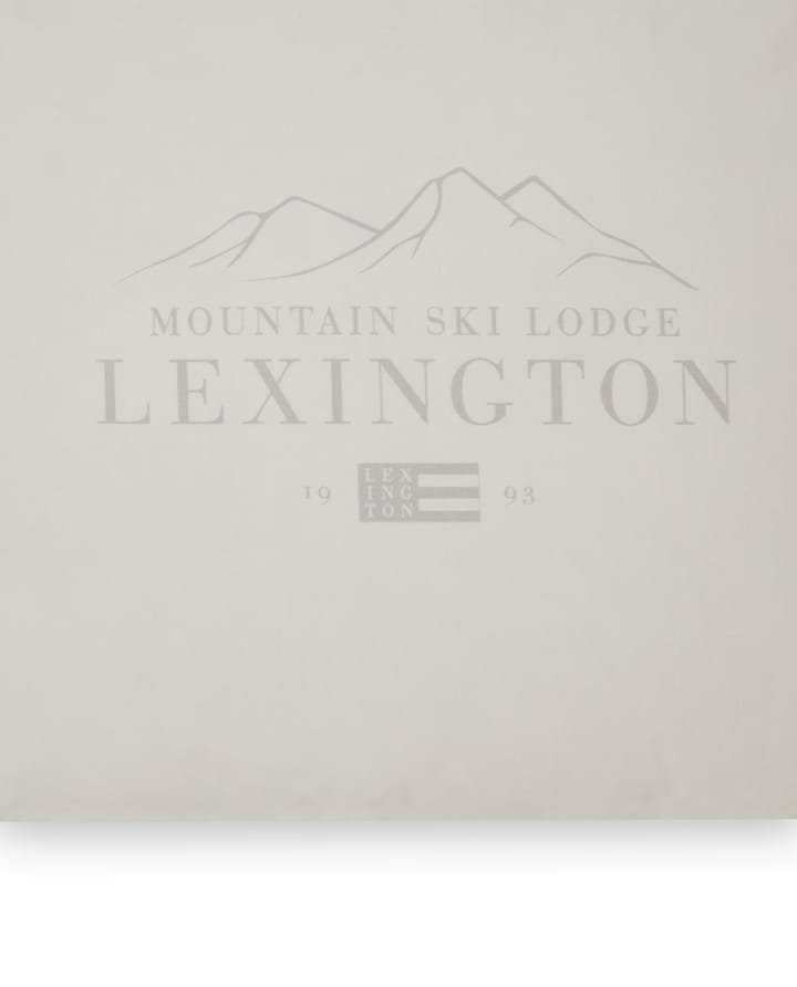 Funda de almohada Lexington Printed Cotton Poplin 50x60 cm, White-light gray Lexington