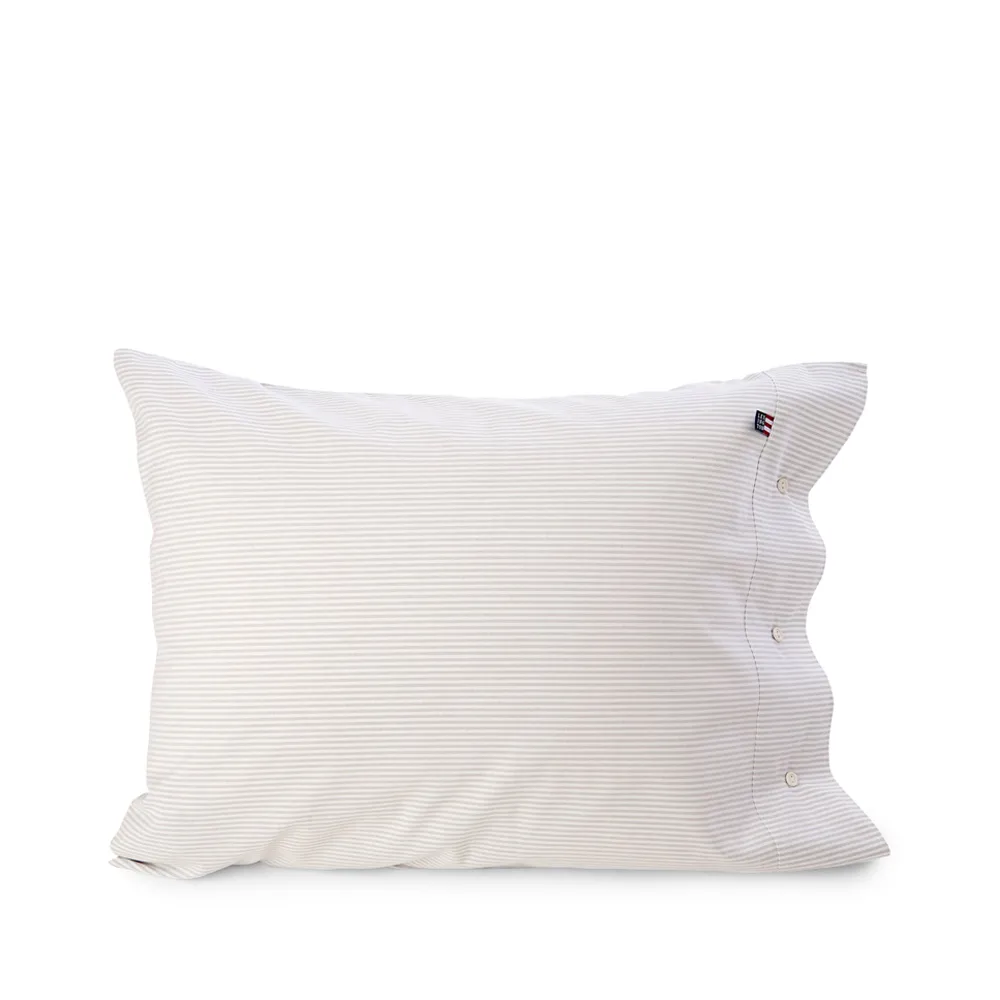 Funda de almohada Pin Point, Grey/white Lexington
