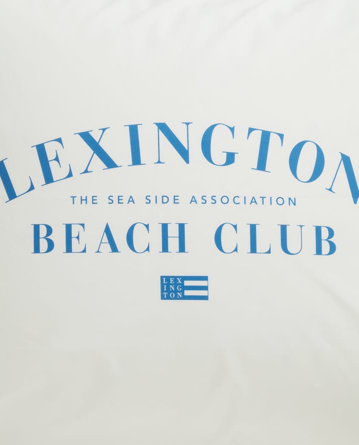 Funda de almohada Printed Organic Cotton Poplin 50x60 cm, Azul-blanco Lexington