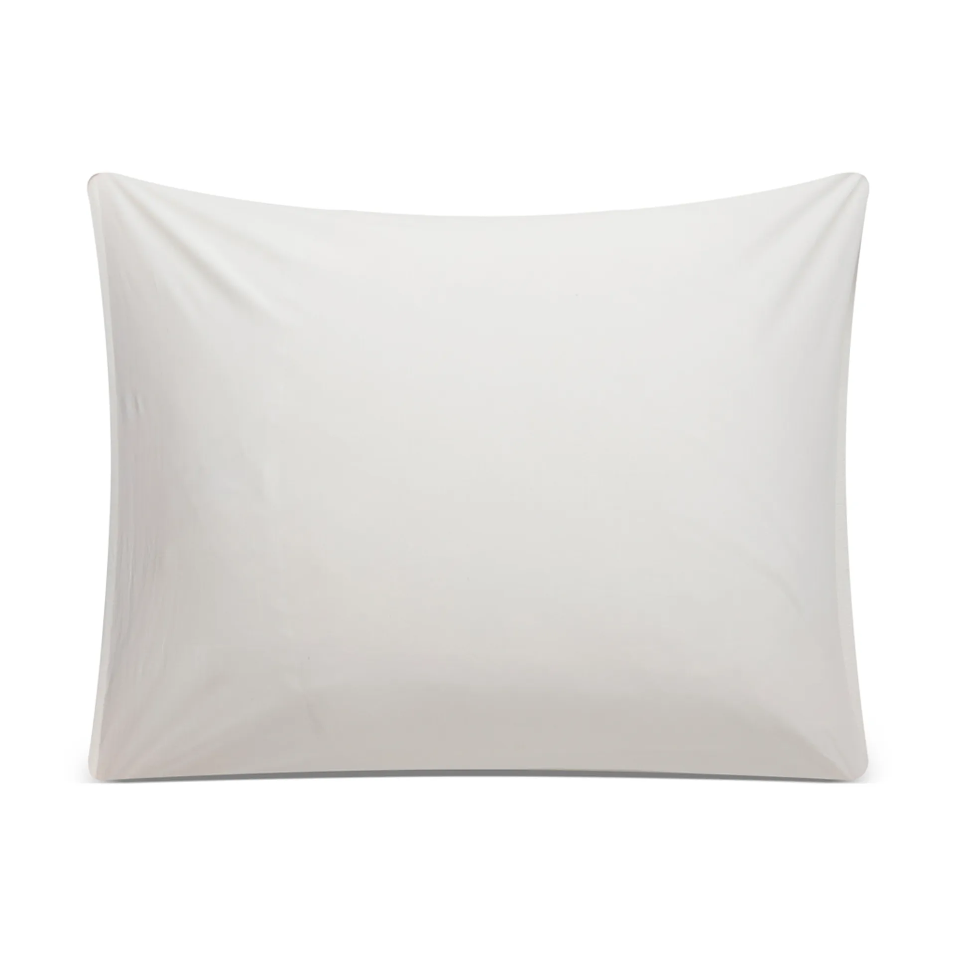 Funda de almohada Printed Organic Cotton Poplin 50x60 cm, blanco-gris Lexington