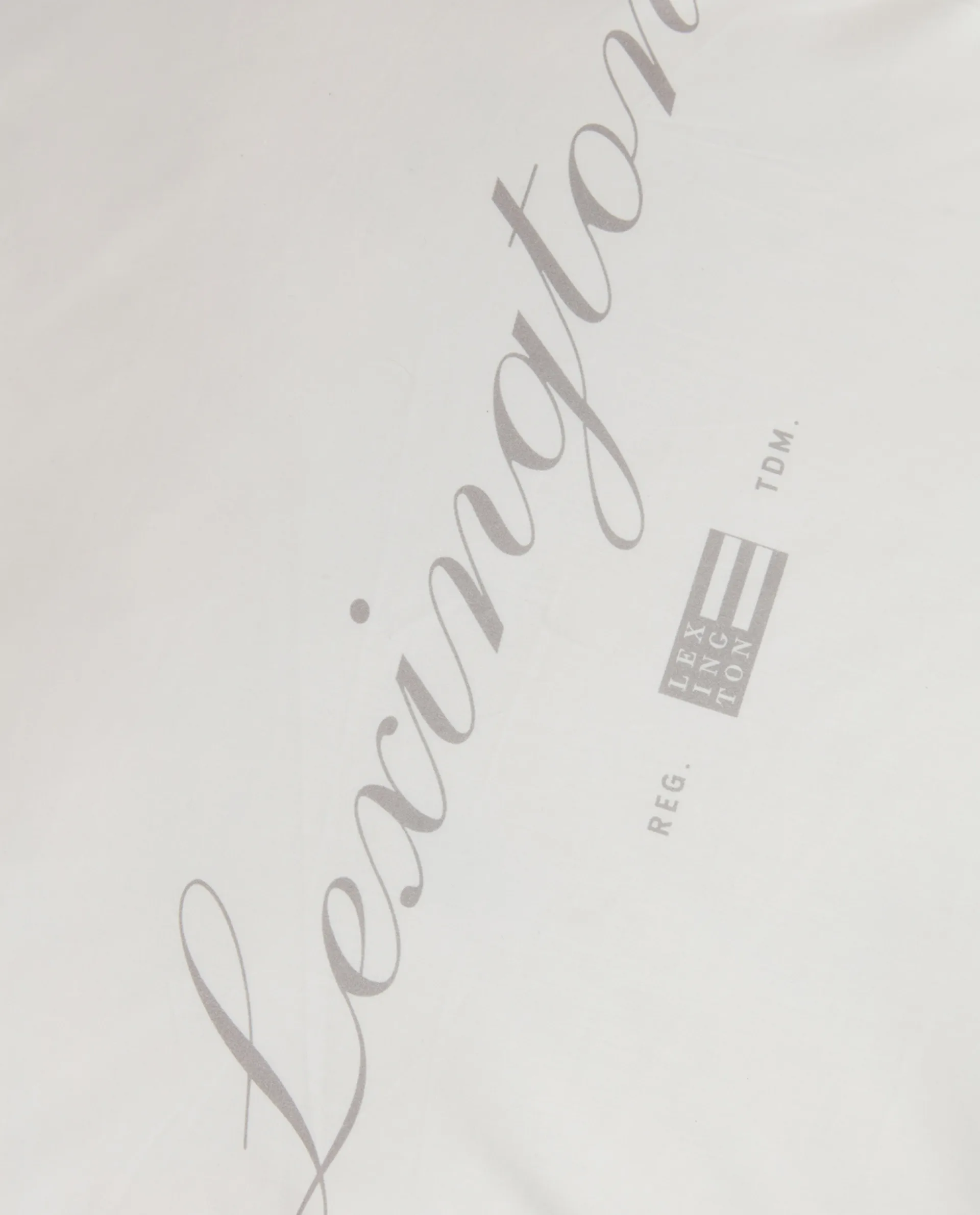 Funda de almohada Printed Organic Cotton Poplin 50x60 cm, blanco-gris Lexington