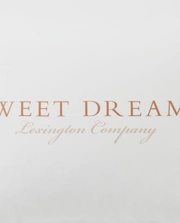 Funda de almohada Printed Sweet Dreams Poplin 50x60 cm - White - Lexington