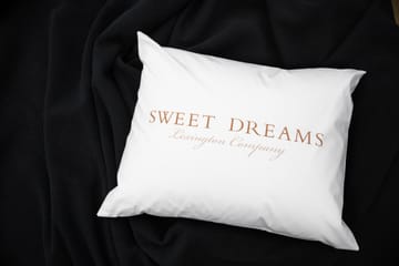 Funda de almohada Printed Sweet Dreams Poplin 50x60 cm - White - Lexington