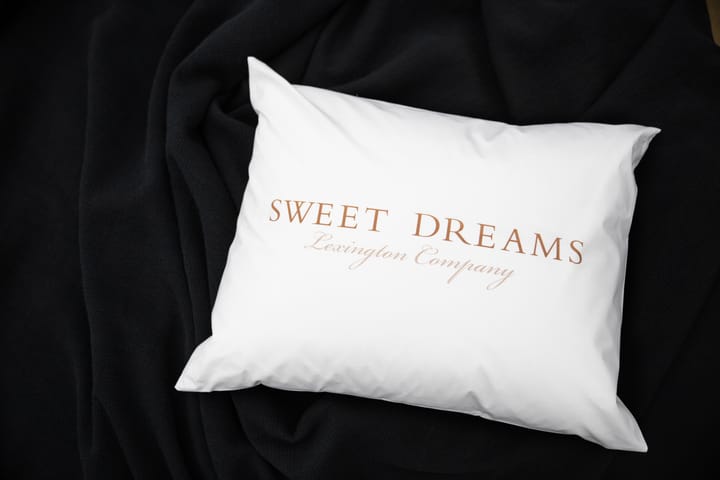 Funda de almohada Printed Sweet Dreams Poplin 50x60 cm, White Lexington