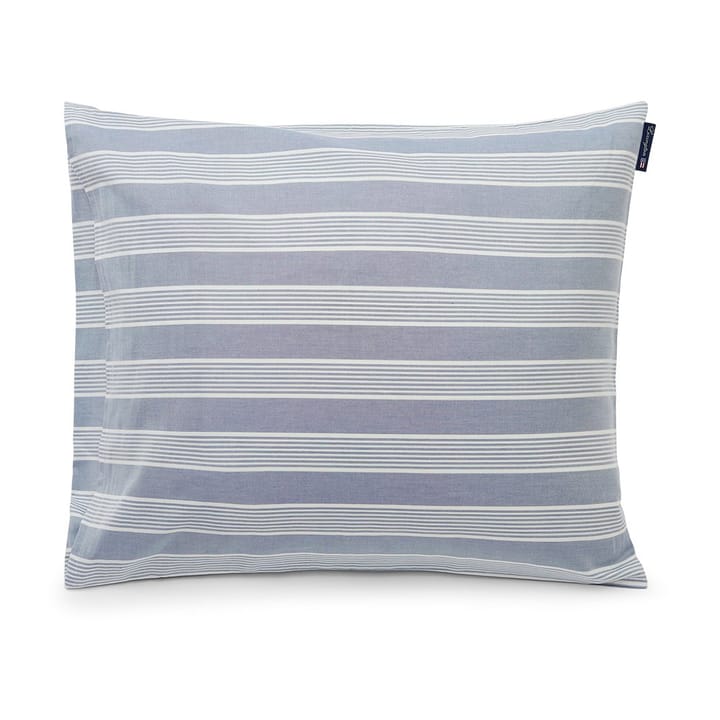 Funda de almohada Striped Lyocell Cotton 50x60 cm - Blue-white - Lexington