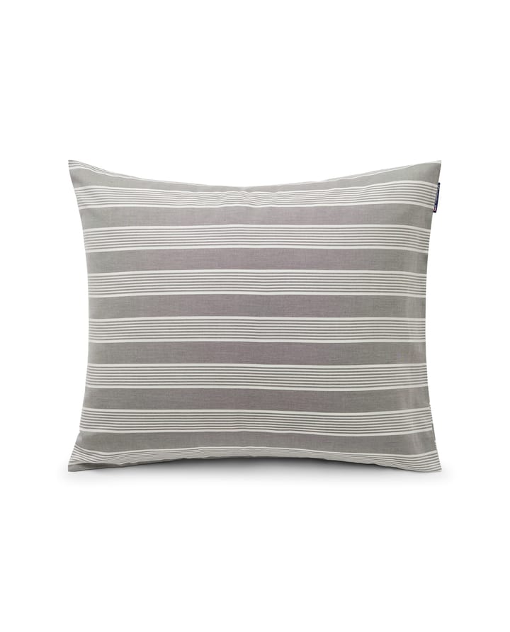 Funda de almohada Striped Lyocell Cotton 50x60 cm, Gray-white Lexington