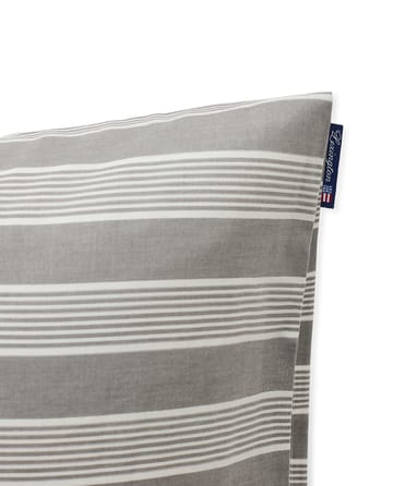 Funda de almohada Striped Lyocell Cotton 50x60 cm - Gray-white - Lexington