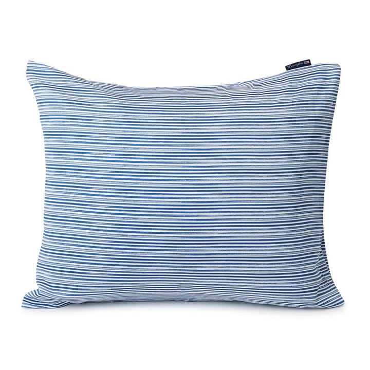 Funda de almohada Striped Organic Cotton Sateen 50x60 cm - Blue-white - Lexington