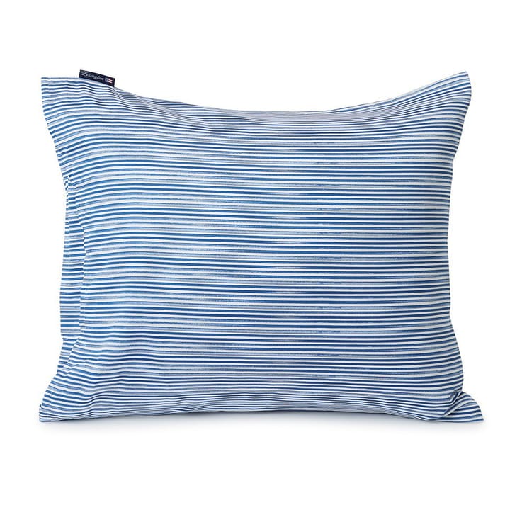 Funda de almohada Striped Organic Cotton Sateen 50x60 cm - Blue-white - Lexington